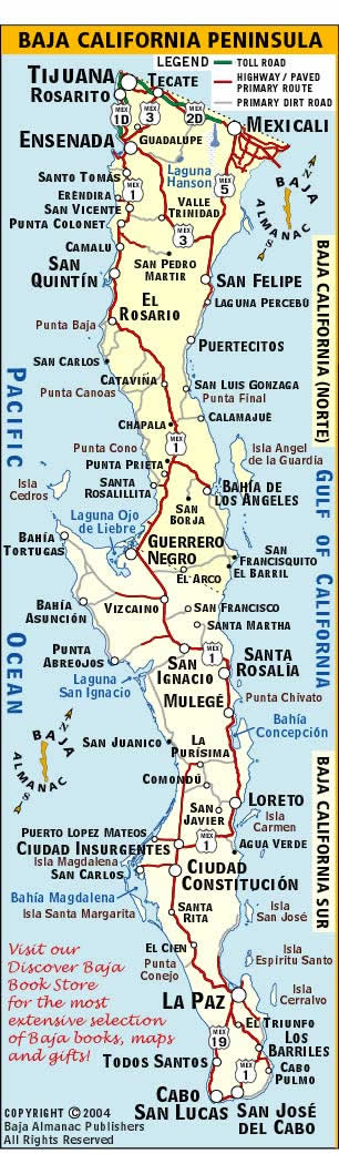 Baja California map