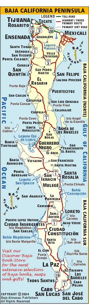 Baja Mileage Chart