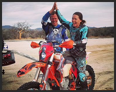 Dual-sport off-road motorcycle touring Captain Baja Discover Baja Carla King