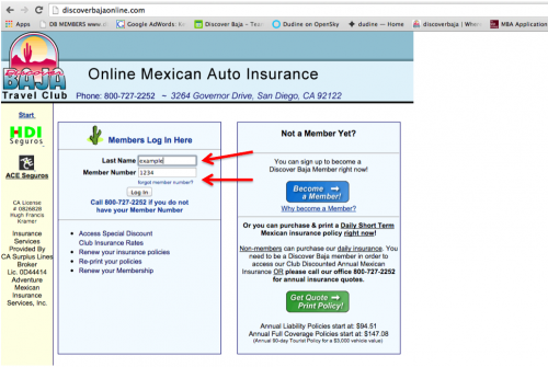 Discover Baja Mexican auto insurance 1