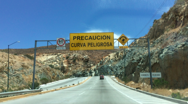 4. Drive with precaution around the hairpin turn. This will take you onto Mex 2. Continue for 4 miles on Mex 2.