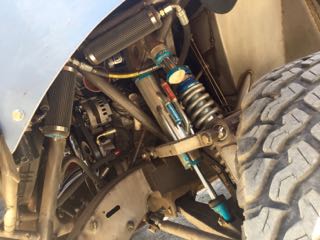 Baja racing truck suspension