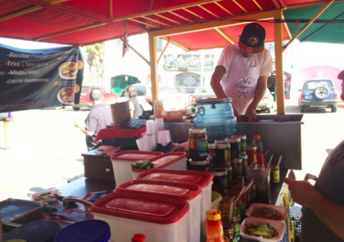 La Guerrerense foodcart Ensenada, Baja