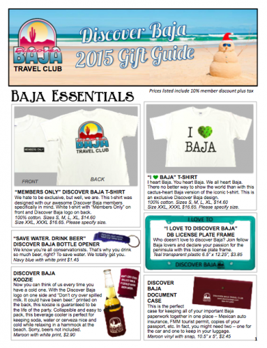 discover baja gift guide